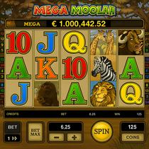Betinia - Mega Moolah Nyerőgép - Jackpot Slot Játék